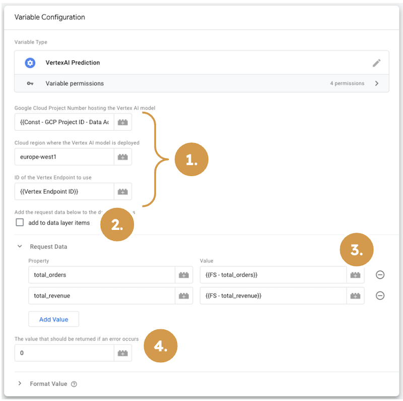 Phoebe variable configuration